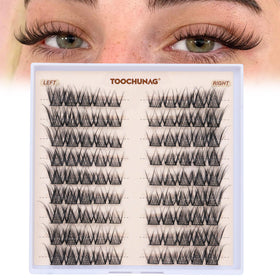 TOOCHUNAG Natural Lash Clusters front view with packaging