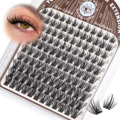 TOOCHUNAG Spiky Lash Clusters front view with packaging