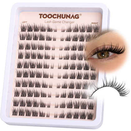 TOOCHUNAG Wispy Lash Clusters front view with packaging