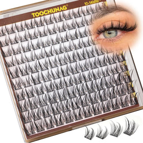 TOOCHUNAG Wispy Lash Clusters showing the ultra-thin band