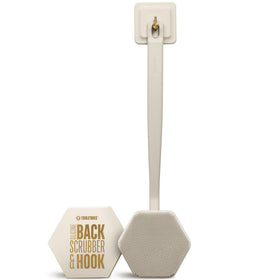 TOOLETRIES Silicone Back Scrubber in Sand colour front view