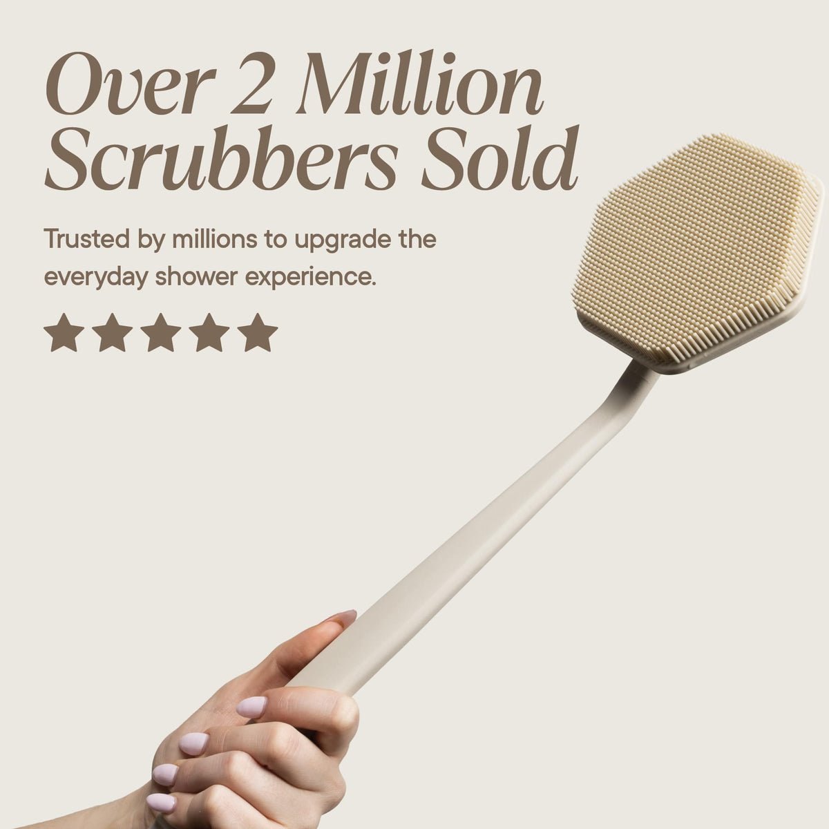 TOOLETRIES Silicone Back Scrubber packaging display