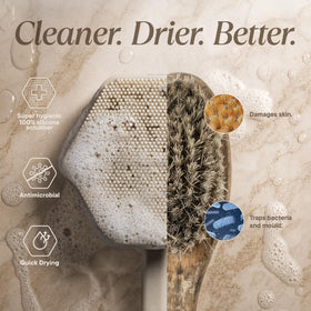 TOOLETRIES Silicone Back Scrubber showing flexible silicone bristles