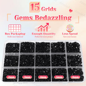 Tools included in AnoleAir rhinestones kit: tweezer and pickup pencil
