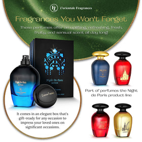 Top view of LOrientale Fragrances Night De Paris bottle