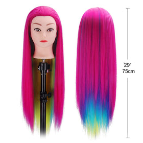 TopDirect mannequin head close-up of synthetic hair texture