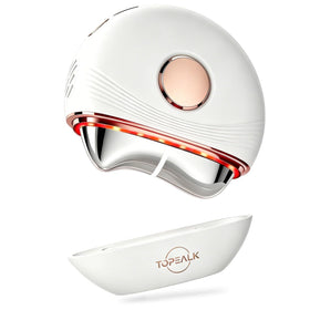 Topealk Red Light Gua Sha Tool front view with ergonomic design