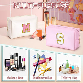 TOPEAST Small Makeup Bag with stationery items