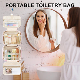 TOPEAST Toiletry Bag packed flat for travel