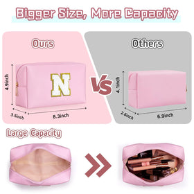 TOPEAST Travel Makeup Bag open view displaying compartments