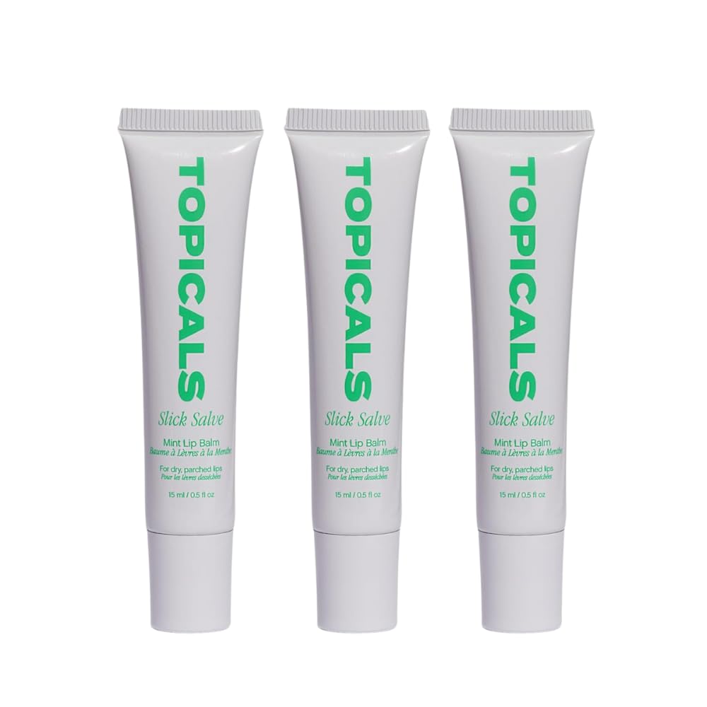 Topicals Slick Salve Mint Glossy Lip Balm packaging front view