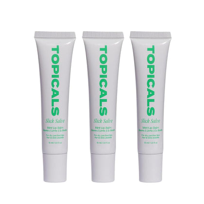 Topicals Slick Salve Mint Glossy Lip Balm packaging front view
