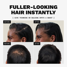 TOPPIK Hair Building Fibers Dark Brown 55g application demonstration