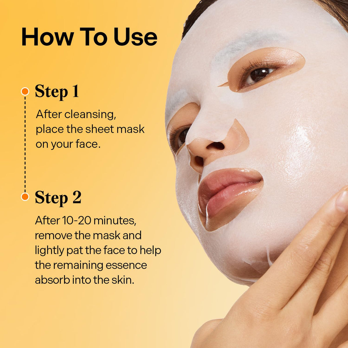 Torriden CELLMAZING Vita C Facial Mask with skincare routine