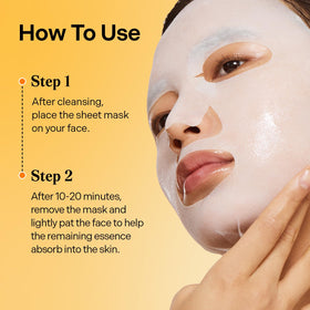 Torriden CELLMAZING Vita C Facial Mask with skincare routine
