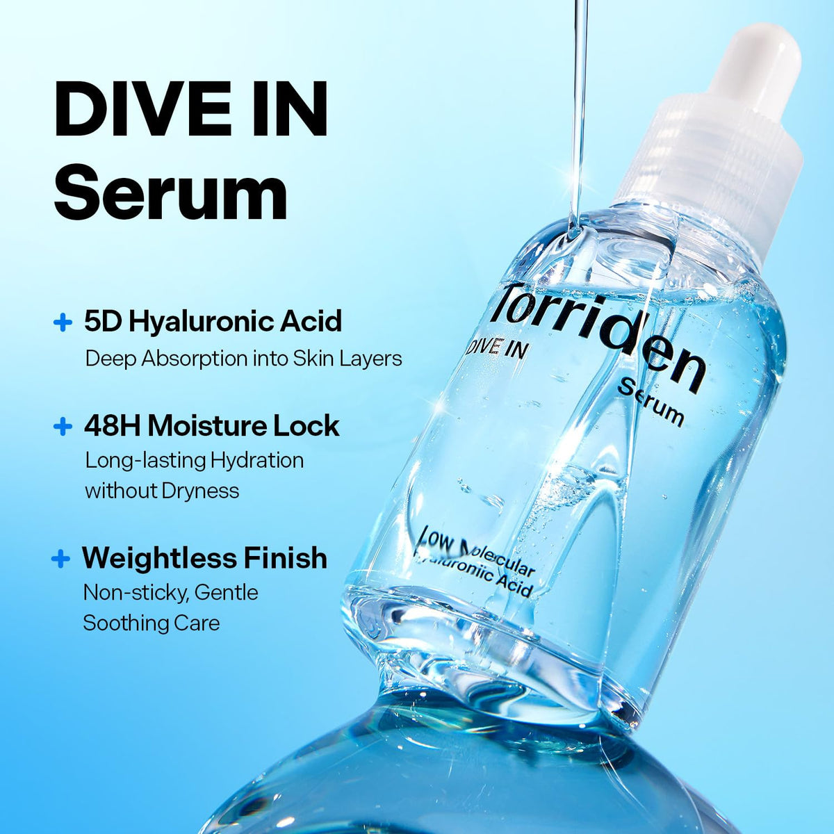 Torriden DIVE IN Hyaluronic Acid Serum 50ml back view