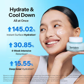 Torriden DIVE IN Hyaluronic Acid Soothing Cream 100ml on a bathroom counter