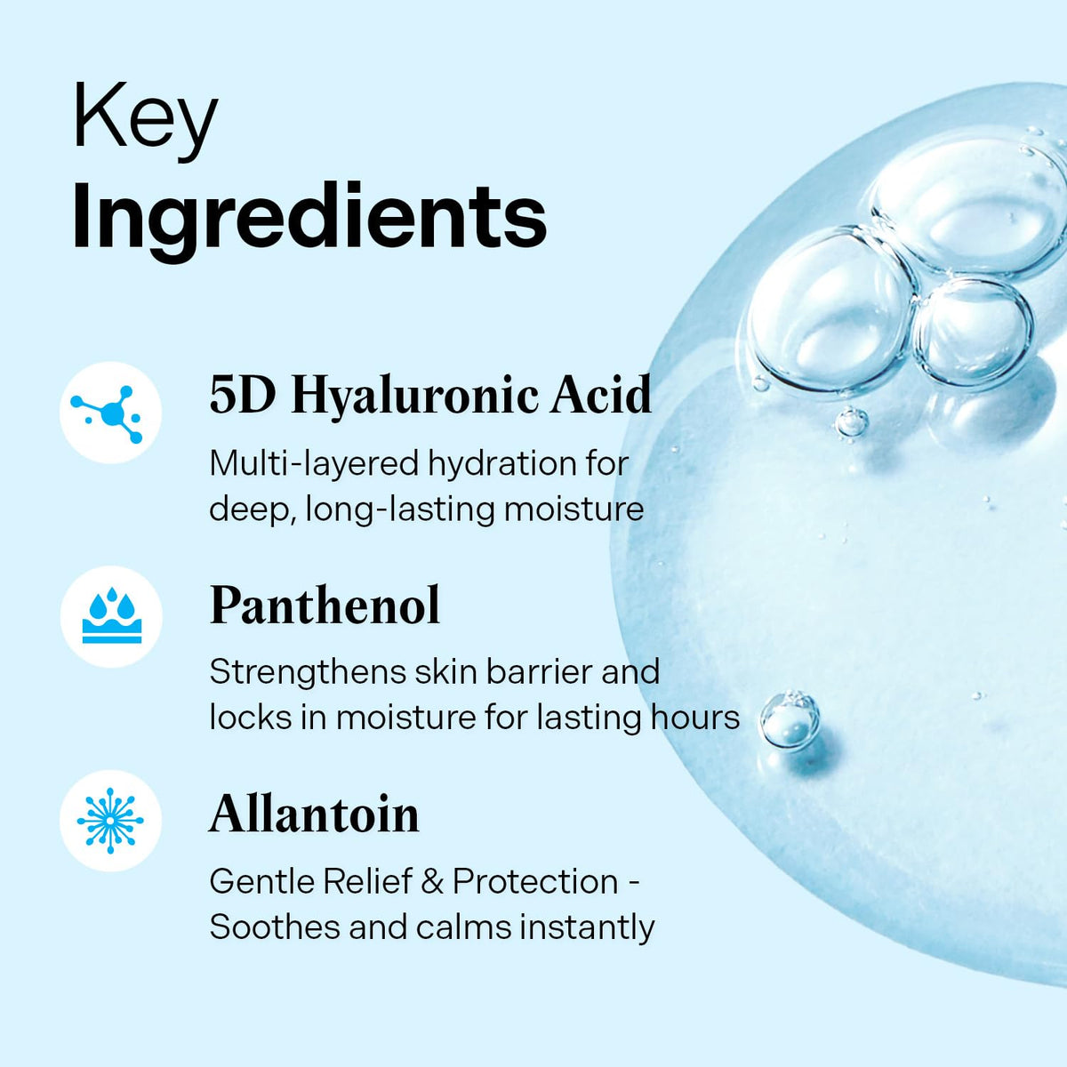 Torriden DIVE IN Serum application on skin