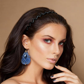 TOSEFES headband showing dual-style versatility