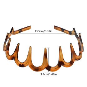 TOSEFES U-Shaped Hair Comb Headband side view