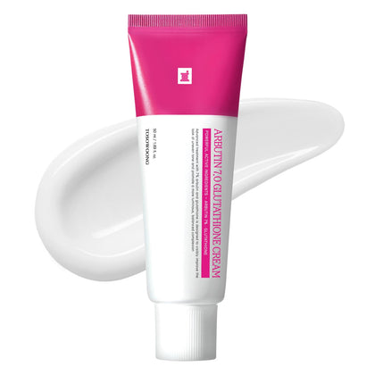 TOSOWOONG Arbutin 7% Glutathione Cream front view with packaging