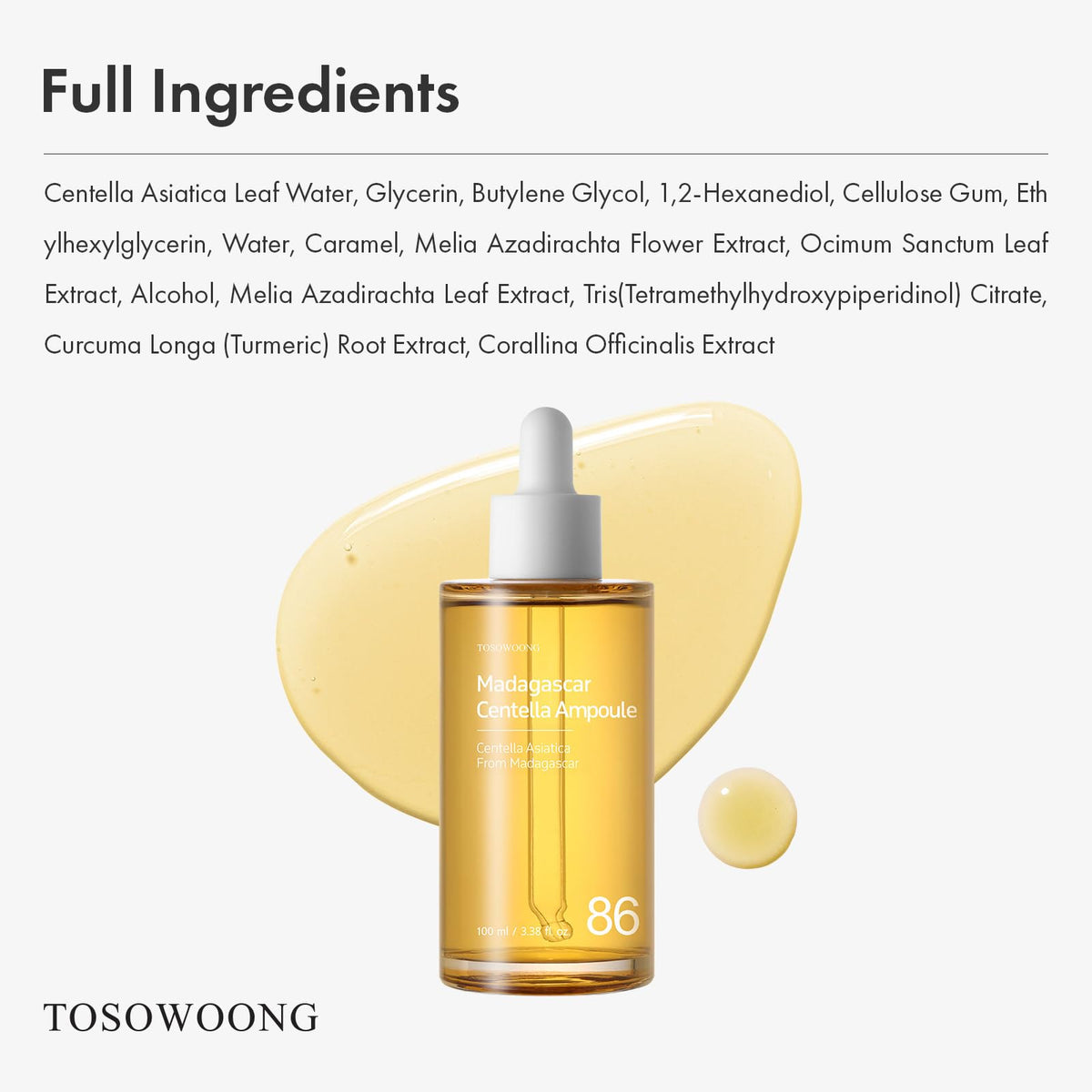 TOSOWOONG Cica Ampoule lifestyle scene with flowers