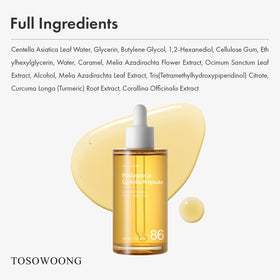TOSOWOONG Cica Ampoule lifestyle scene with flowers