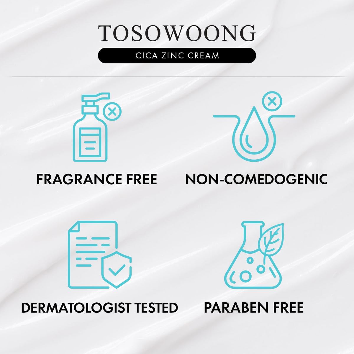TOSOWOONG Zinc Oxide 10% Cream in lifestyle setting