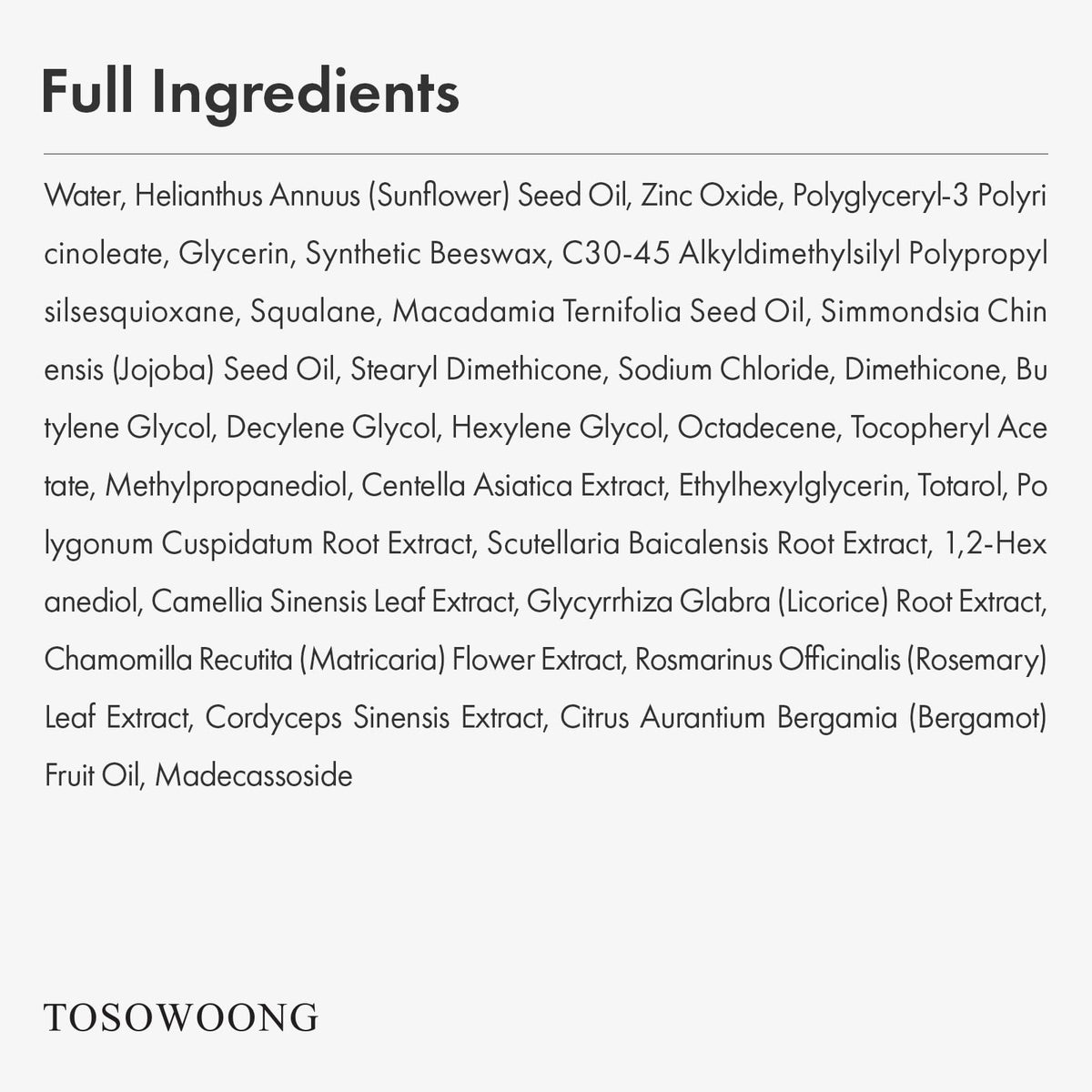 TOSOWOONG Zinc Oxide 10% Cream open with product inside