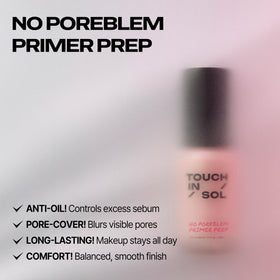TOUCH IN SOL No Poreblem Primer 2.0 bottle side view