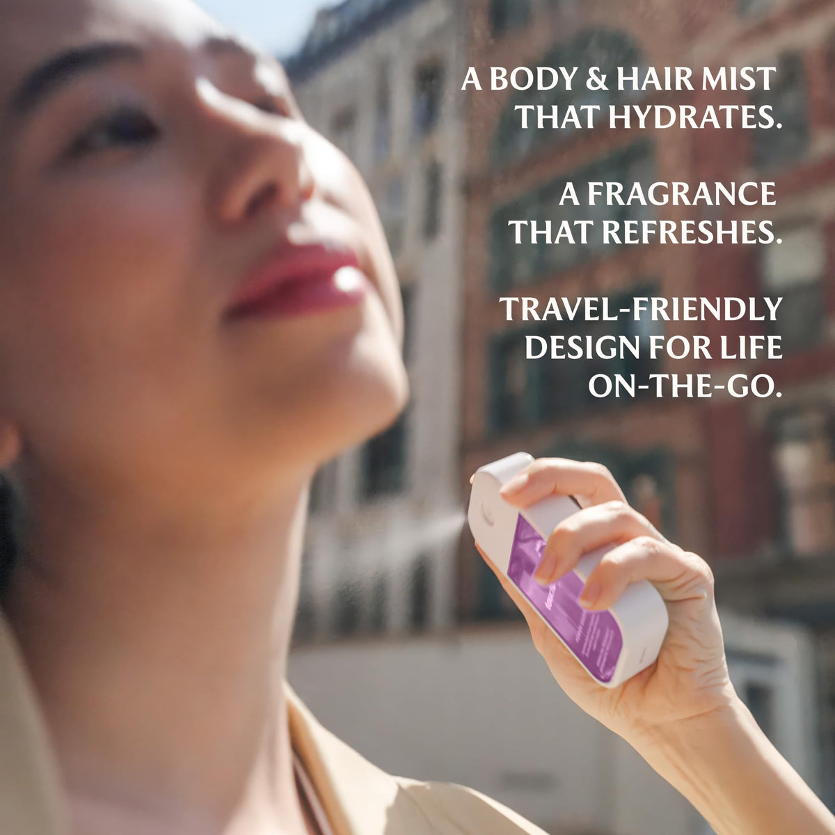 Touchland Body & Hair Fragrance Mist Cashmere Woods lifestyle setting