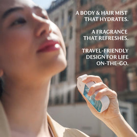 Touchland Body & Hair Fragrance Mist Sparkling Bergamot in lifestyle setting