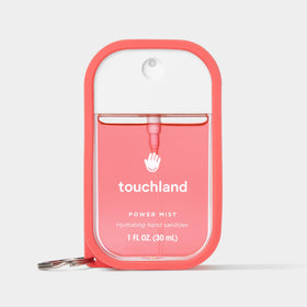 Touchland Candy Red Hand Mist Case side view