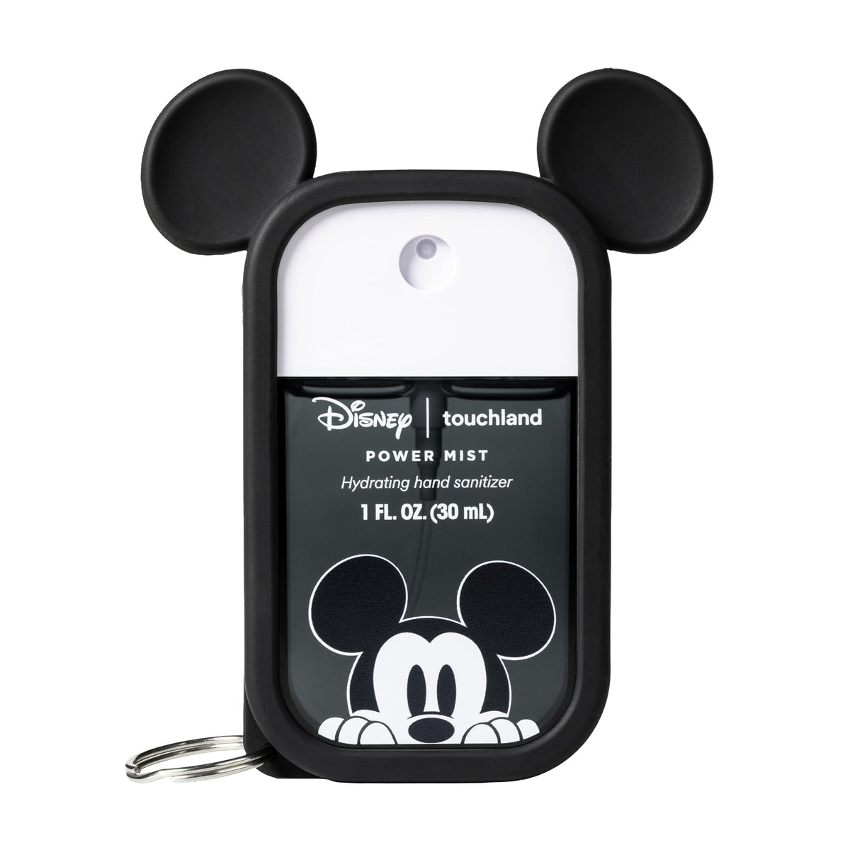 Touchland Disney Hand Sanitizer in Mickey Mouse mist case front view