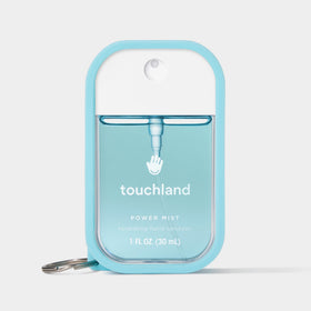 Touchland Frosty Blue Hand Mist Case side view