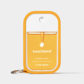 Touchland Hand Mist Case showcasing signature colour options