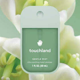 Touchland hand sanitizer bottle with lily of the valley scent