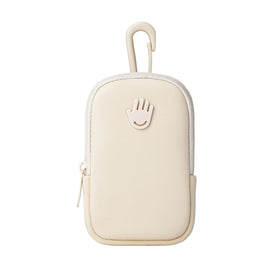 Touchland Ivory Touchette Pouch front view with zipper