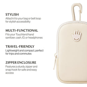 Touchland Ivory Touchette Pouch in a lifestyle setting