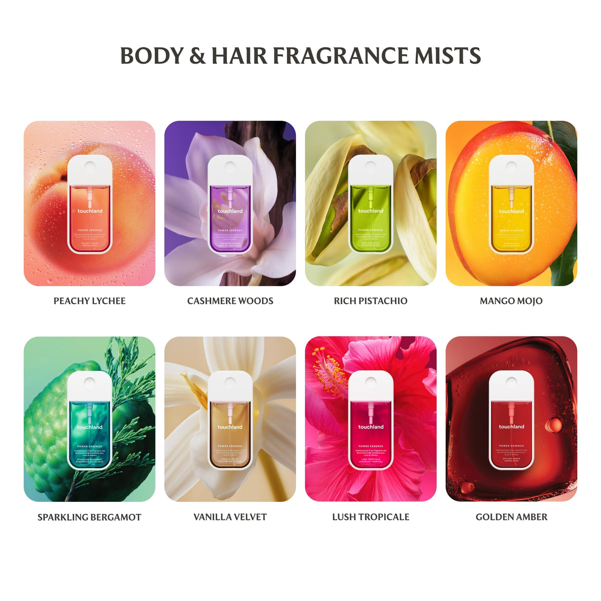 Touchland Mango Mojo Body Mist ingredients list