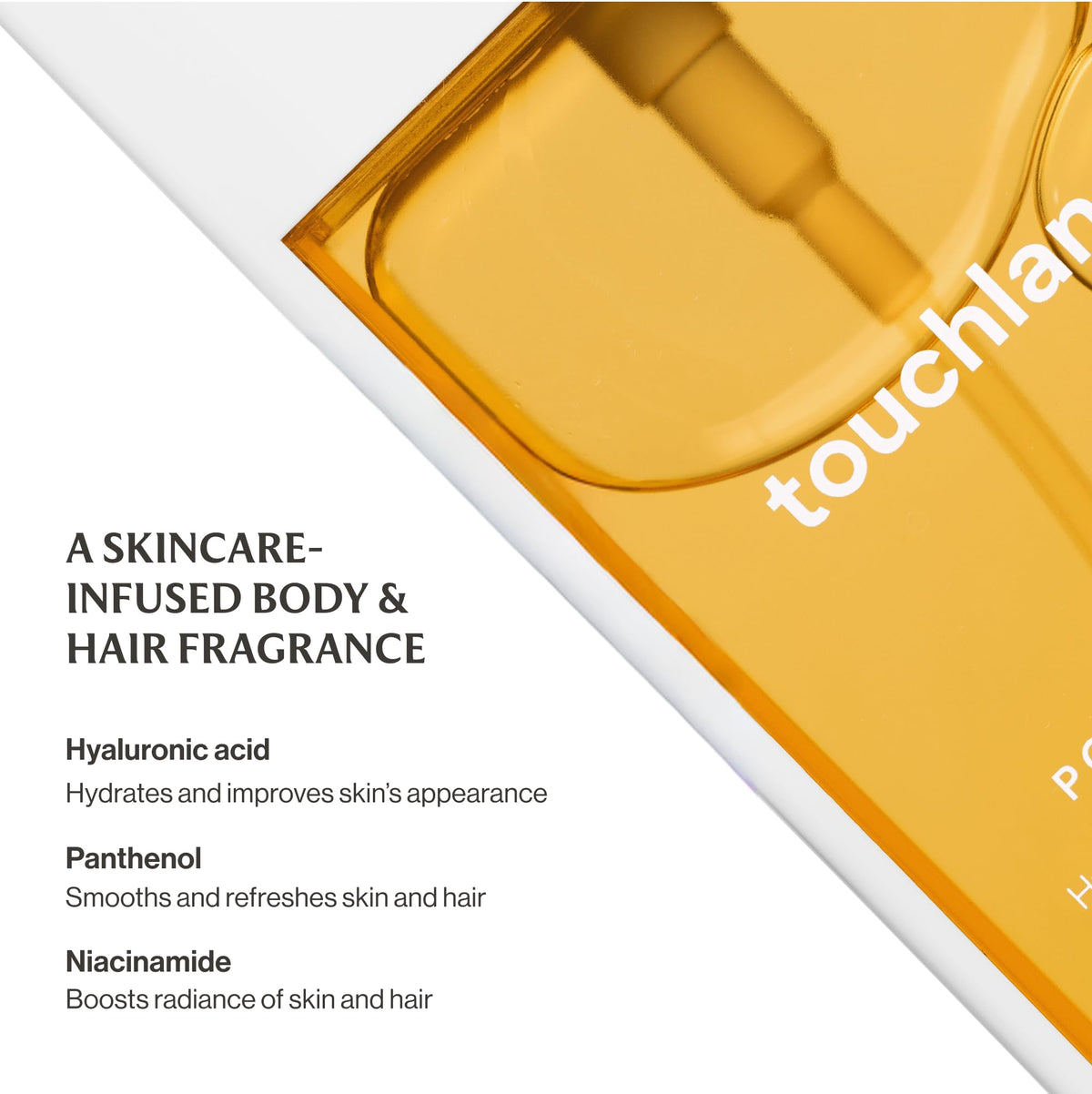 Touchland Mango Mojo Body Mist lifestyle scene outdoors