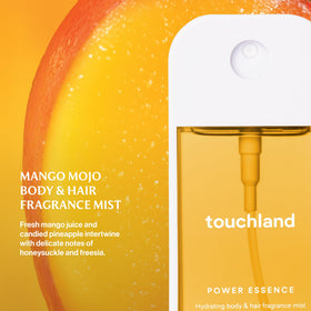 Touchland Mango Mojo Body Mist packaging side view
