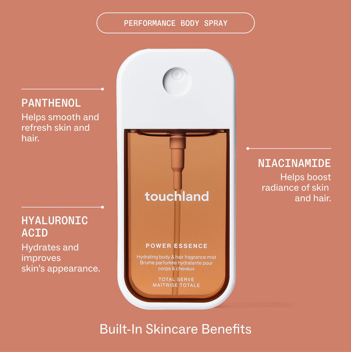 Touchland Total Serve Hydrating Fragrance Mist back view