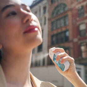 Touchland Vanilla Indulgence Hand Sanitizer and Body Mist Set lifestyle scene
