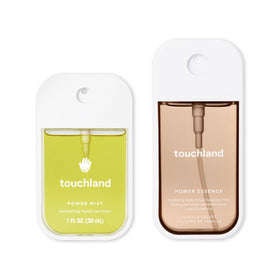 Touchland Vanilla Indulgence Hand Sanitizer and Body Mist Set packaging front view
