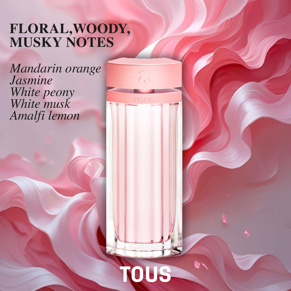 TOUS L'Eau de Parfum bottle on a vanity