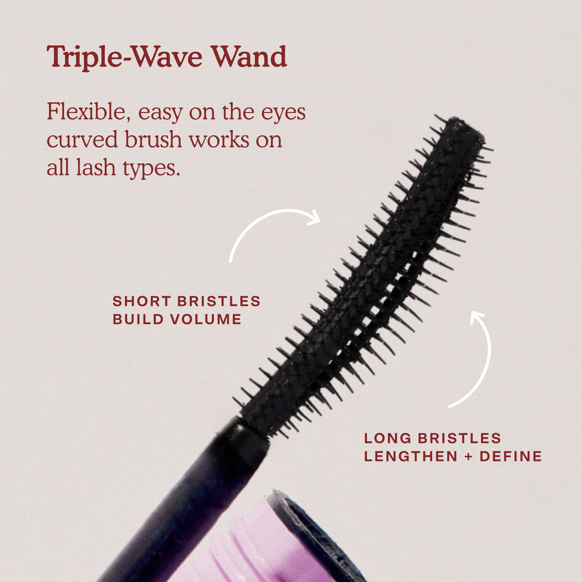 Tower 28 MakeWaves Vegan Mascara tube with sustainability details