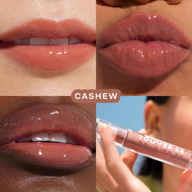 Tower 28 ShineOn Lip Gloss Jelly Cashew with applicator