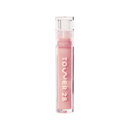 Tower 28 ShineOn Lip Gloss Jelly in Oat front view