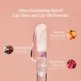 Tower 28 ShineOn Lip Gloss Jelly on a makeup table